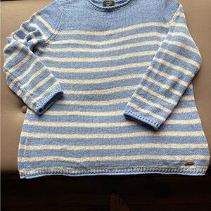 Jones New York Signature Blue Knit Sweater